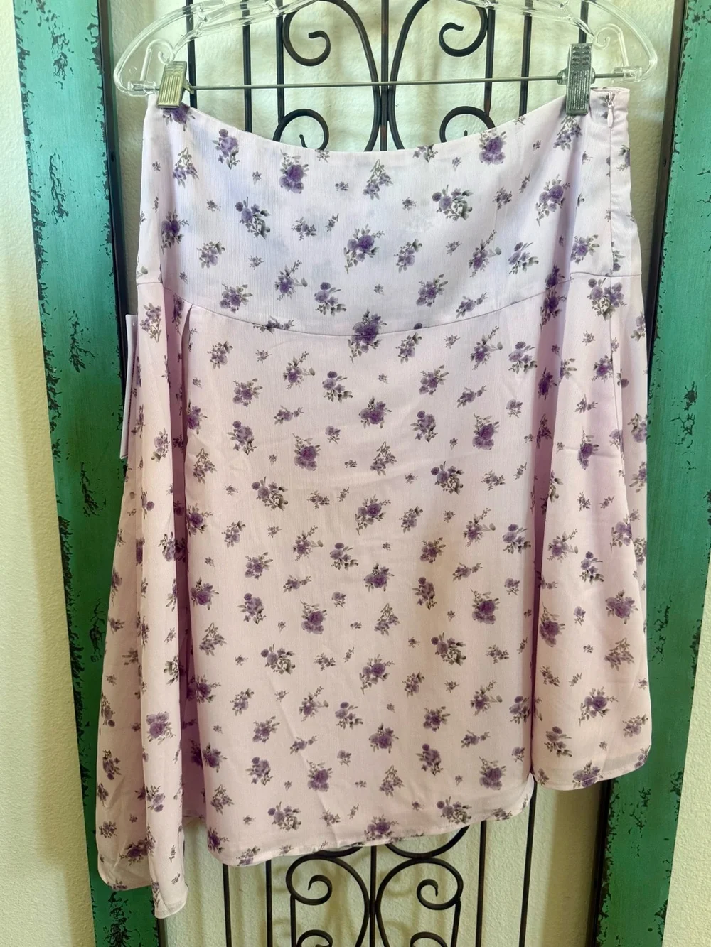 Princess Polly Pink Floral Midi Skirt NWT Size 6 Cottagecore Feminine Spring